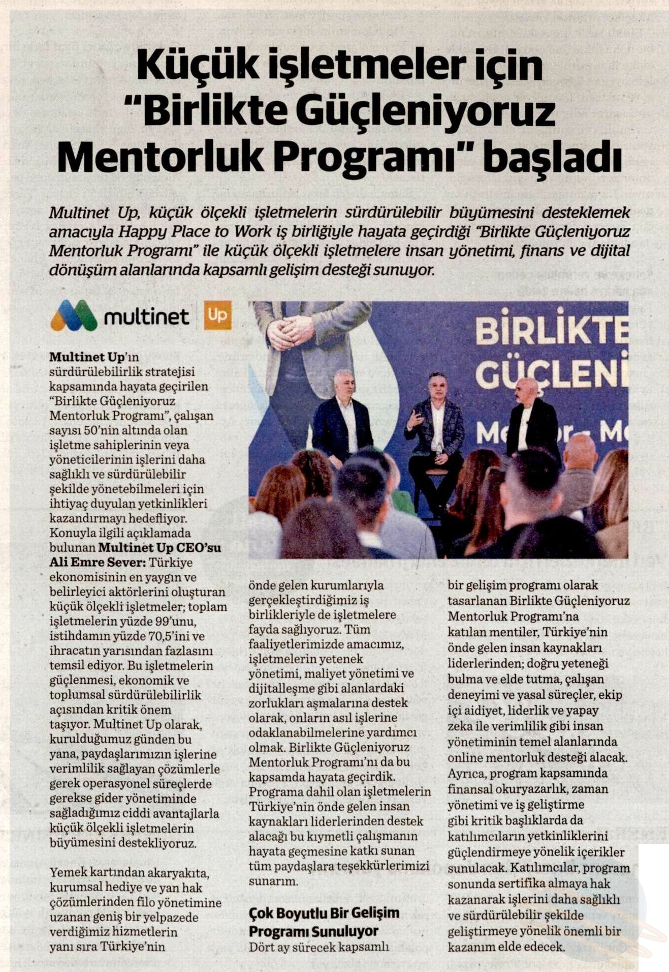 KÜÇÜK İŞLETMELER İÇİN "BİRLİKTE GÜÇLENİYORUZ MENTORLUK PROGRAMI" BAŞLADI - clip